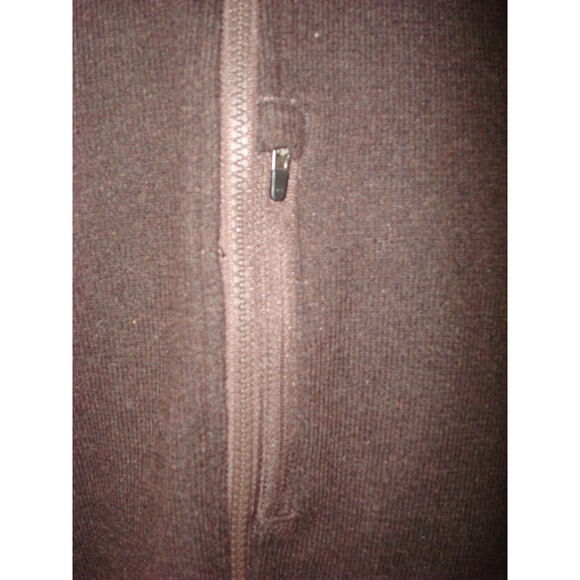 New Mens M Prana NWT Route Tracker 1/4 Zip Pocket Wool Oak Dark Brown Sweater - Picture 3 of 6